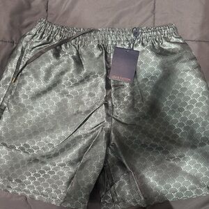 Louis Vuitton Metallic Gray Athletic Shorts